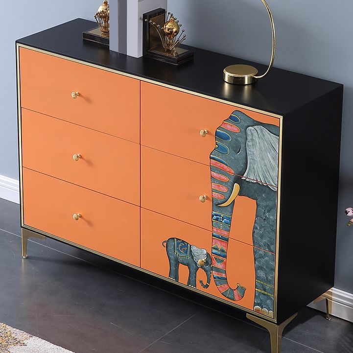 Horizontal Glam Double Chest Soft-Close Drawers Storage Chest Clearhalo 'Bedroom Furniture' 'Dressers & Chests' 'dressers_chests' 'furn' 'furn_dressers_chests' 'Furniture' 1200x1200_eed3c235-b2b1-49a7-bb2e-302ac15b751d