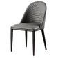 Chaises latérales de salle à manger en cuir moderne