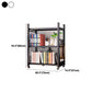Modern Style Bookshelf Metal Open Back Folding Bookcase for Office