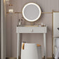 Contemporary Makeup Vanity Set Wood Dressing Table with Drawer
