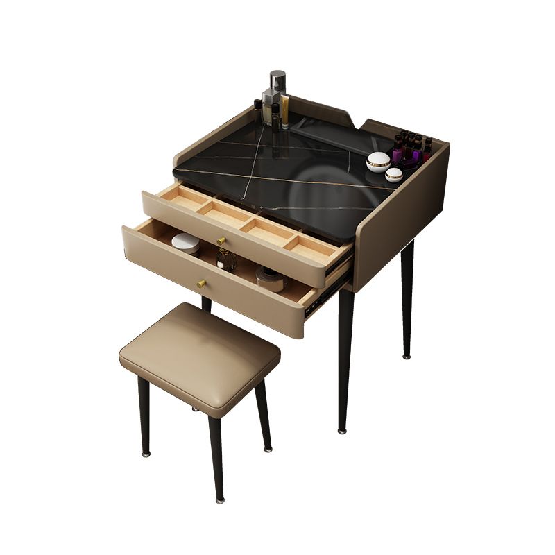 23.62 "Mesa de tocador de piedra ancha Mesa de tocador de maquillaje moderno con cajones de almacenamiento