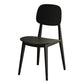 Scandinavian Open Back Side Chair Plastic Armless Dining Chairs