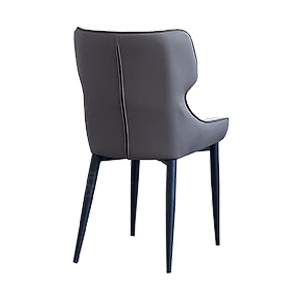 Contemporary Dining Wingback Side Chair Arm Chair with Metal Legs for Kitchen Clearhalo 'Dining Chairs' 'Dining Tables & Seating' 'dining_chair' 'Furniture' 'furniture_dining_chair' 'Kitchen & Dining Furniture' 1200x1200_eedc1f6d-46b4-493a-96f7-2110491c6b18