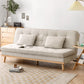 Adjustable Sofa Bed Linen Sofa without Arm in Soid Wood Tufted Sofa