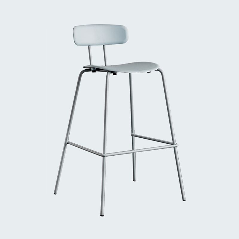 Modern Bar-stool Plastic Counter Bar Stool for Kitchen Bar with Metal Legs Clearhalo 'Bar Furniture' 'Bar Stools' 'bar_stools' 'furn' 'furn_bar_stools' 'Furniture' 'furniture_bar_stools' 'Kitchen & Dining Furniture' 1200x1200_eee52a17-e291-4a3e-954b-c19d01f50c87