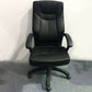Fauteuil contemporain à bras rembourrés, mécanisme d'inclinaison, chaise de bureau noire