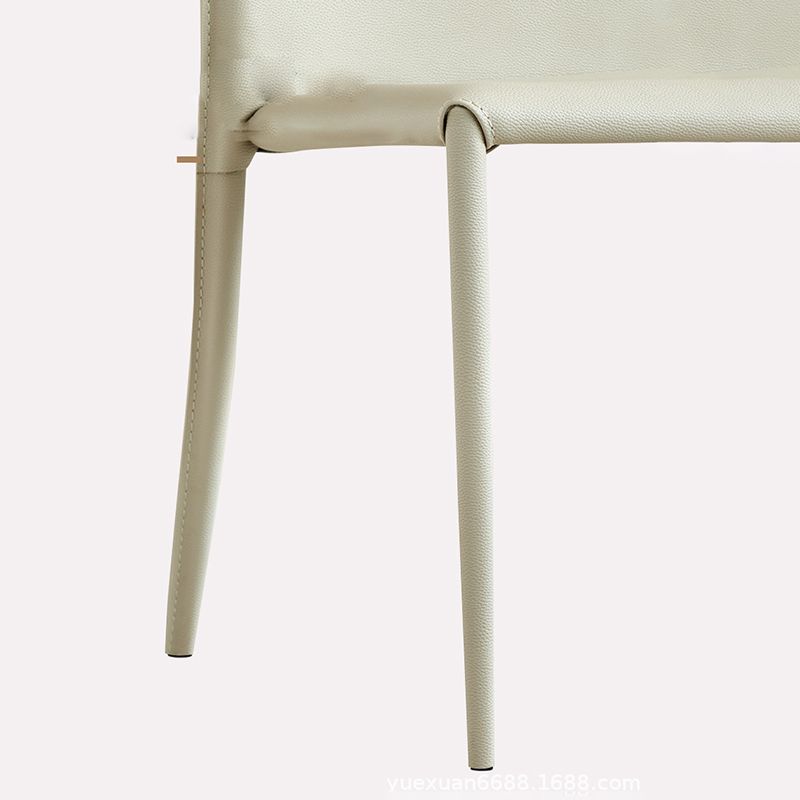 Silla de cuero moderna sólida sólida para comedor para comedor