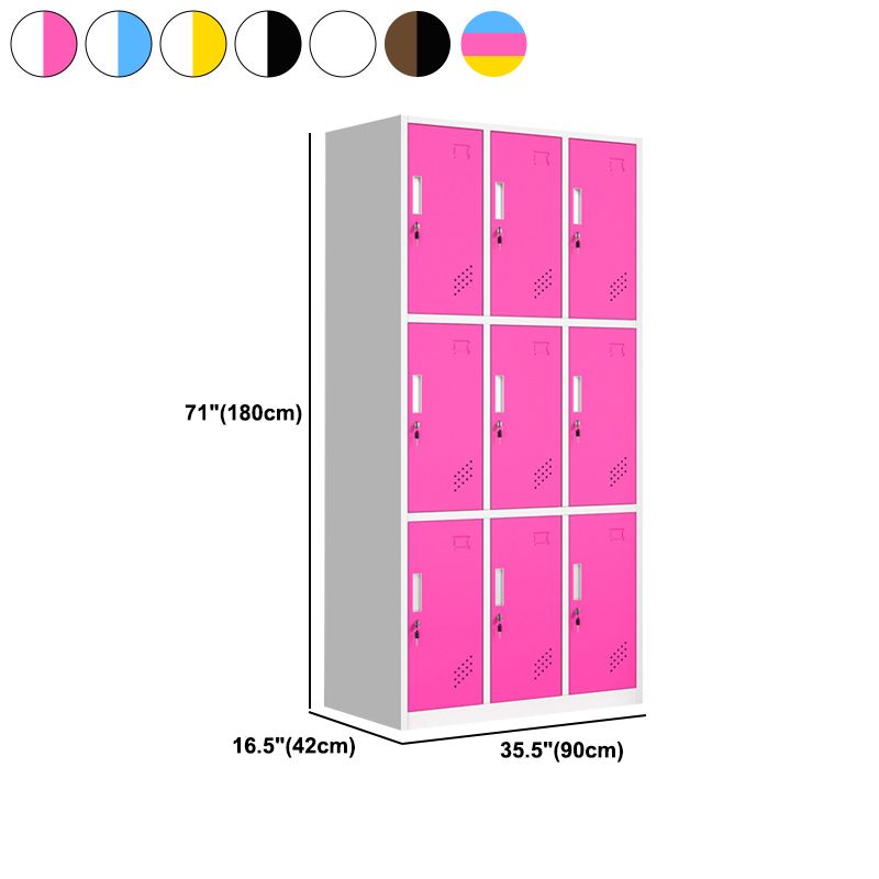 Hinged Wardrobe Armoire Metal Contemporary Wardrobe Cabinet for Bedroom