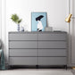 Commode en bois manufacturé avec coffre de rangement contemporain de 15,6 pouces de largeur