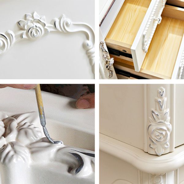 Gabinete de TV de almacenamiento de almacenamiento de madera rectangular de madera