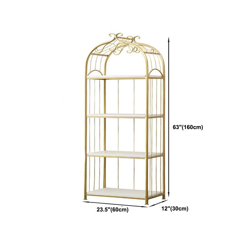 Metal Bookshelf Modern Etagere Bookcase Storage and Display Shelves Clearhalo 'Bookcases' 'furn' 'furn_bookcases' 'Furniture' 'Office Furniture' 1200x1200_eeeb894c-ec59-4ecc-bb57-1a62ce44f45d