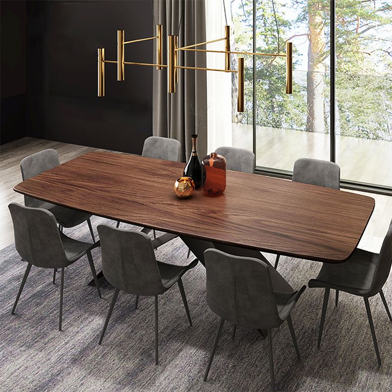 Industrial Dining Table Rectangle Wooden Top Dinner Table for Dining Room Clearhalo 'Dining Tables & Seating' 'Dining Tables' 'dining_table' 'furn' 'furn_dining_table' 'Furniture' 'Kitchen & Dining Furniture' 1200x1200_eeec0261-6663-4b09-82f1-0a92739007f9
