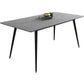 Industrial Gray Sintered Stone Dining Table Rectangle Shape Standard Dining Table for Kitchen Clearhalo ' dining_table' 'Dining Tables & Seating' 'Dining Tables' 'furn' 'furn_dining_table' 'Furniture' 'furniture_dining_table' 'Kitchen & Dining Furniture' 'kitchen&dining_furn' 'kitchen' 'kitchen_dining_table' 1200x1200_eeec5937-7881-4a8f-9510-bf6e247e25df
