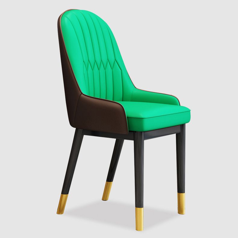 Indoor Scandinavian Arm Chair Upholstered Parsons Back Metal Dining Room Chair Clearhalo ' kitchen&dining_furn' 'Dining Chairs' 'Dining Tables & Seating' 'dining_chair' 'furn' 'furn_dining_chair' 'Furniture' 'furniture_dining_chair' 'Kitchen & Dining Furniture' 'kitchen' 1200x1200_eeecda09-632e-4f3d-b3f7-aa4c91f4e619