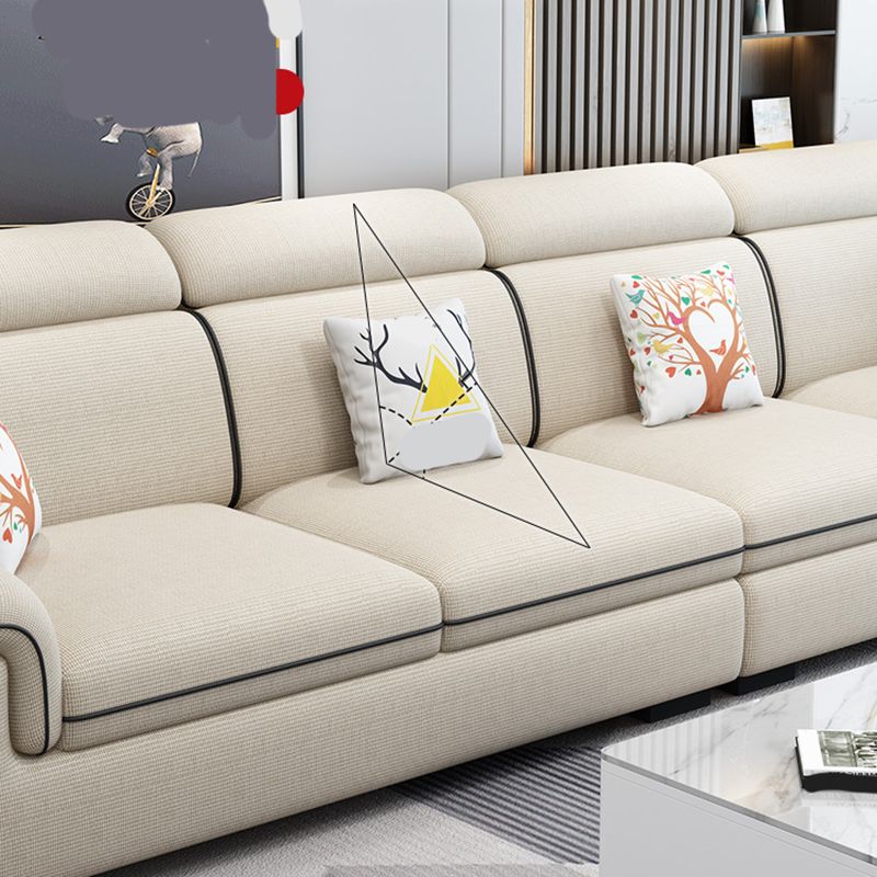 125.98"D x 70.87"W x 35.43"H Pillow Top Arm Sectionals, Modern High Back Sofa with Storage Clearhalo 'furn' 'furn_sectionals' 'Furniture' 'furniture_sectionals' 'kitchen' 'kitchen_sectionals' 'Living Room Furniture' 'Sectionals' 1200x1200_eeef063b-ec42-43f6-bd04-0498d792c6e0