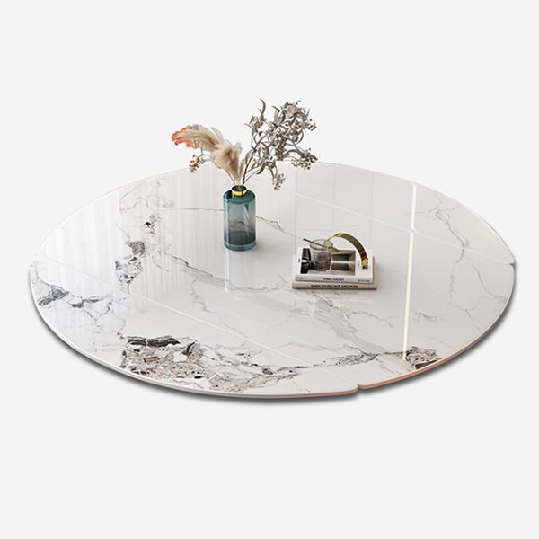 Sintered Stone Dining Table Drop-Leaf Dinner Table for Dining Room Clearhalo 'Dining Tables & Seating' 'Dining Tables' 'dining_table' 'furn' 'furn_dining_table' 'Furniture' 'Kitchen & Dining Furniture' 1200x1200_eef162f2-d8aa-4fab-836a-fb078c57d6f4