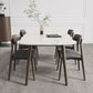 Mid-Century Modern Dining Table Rectangle Stone Top 4 Legs Dining Site Table Clearhalo 'Dining Tables & Seating' 'Dining Tables' 'dining_table' 'furn' 'furn_dining_table' 'Furniture' 'furniture_dining_table' 'Kitchen & Dining Furniture' 'kitchen' 'kitchen_dining_table' 1200x1200_eef1e13e-fe29-4e54-82e8-e5c4dd29d74a