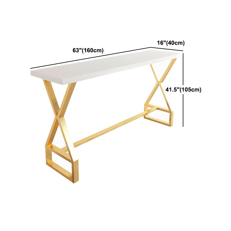 Juego de mesa de bar Glam, mesa de mostrador rectangular de madera de pino de 1/3 piezas con taburete alto