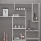 Modern Style Open Shelf Bookcase with Metal Rectangular Shelve Clearhalo 'Bookcases' 'Furniture' 'furniture_bookcases' 'kitchen' 'kitchen_bookcases' 'Living Room Furniture' 'Office Furniture' 1200x1200_eef322e2-f486-4518-88ea-eafed89f78bb