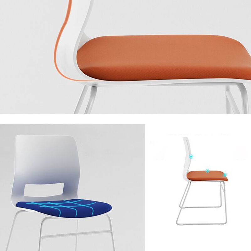 Sedia moderna senza ruote imbottiti nessuna sedia da scrivania angosciante