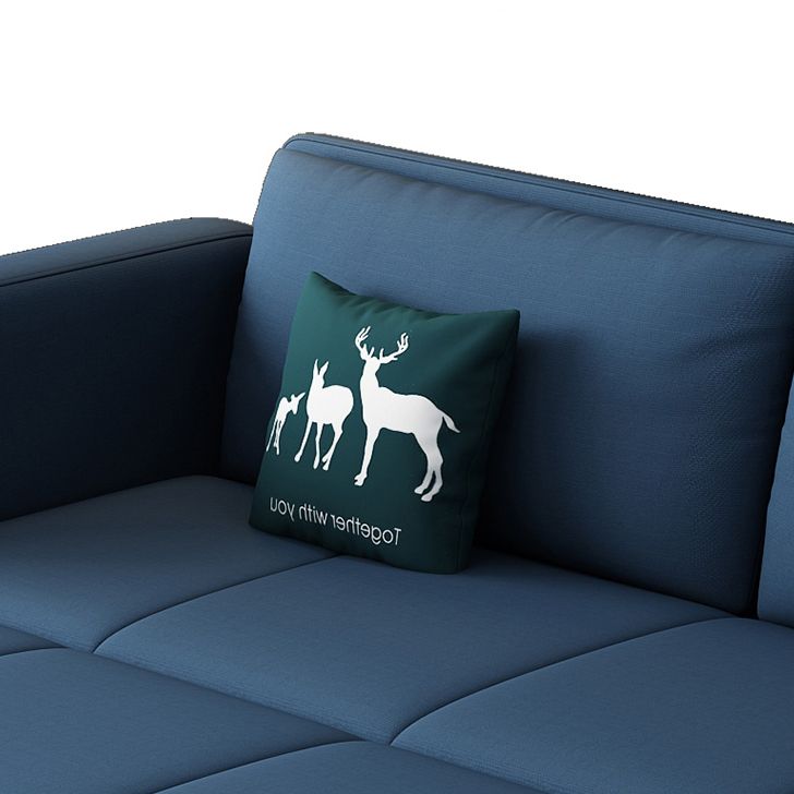 Contemporary Cotton Blend Sleeper Square Arm Sofa Bed in Blue Clearhalo 'furn' 'furn_sofas' 'Furniture' 'Living Room Furniture' 'Sofa' 'sofas' 1200x1200_eef424d5-0172-43f5-ae7b-be88177bbcf5