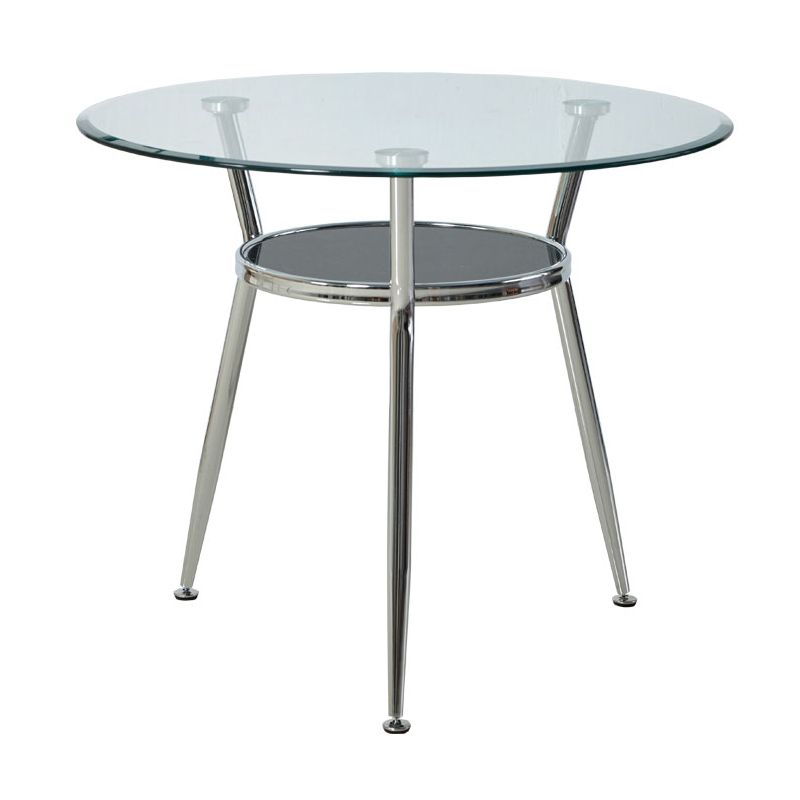 Modern Style Tempered Glass Dining Table Tripod Base Dining Site Table for Dining Room Clearhalo ' dining_table' 'Dining Tables & Seating' 'Dining Tables' 'furn' 'furn_dining_table' 'Furniture' 'furniture_dining_table' 'Kitchen & Dining Furniture' 'kitchen&dining_furn' 'kitchen' 'kitchen_dining_table' 1200x1200_eef42660-3c2e-447c-ac06-2ff12496db5a