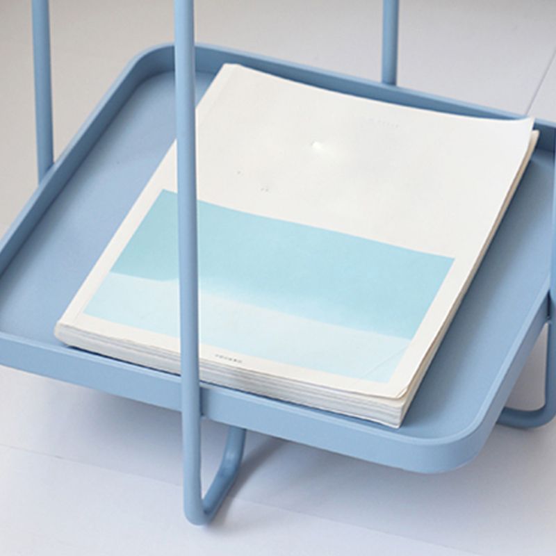 Square End Side Table X-base End Table with Shelves and Tray Top Clearhalo 'Coffee & Accent Tables' 'End & Side Tables' 'end_side_tables' 'furn' 'furn_end_side_tables' 'Furniture' 'Living Room Furniture' 1200x1200_eef74b58-b242-4f60-aa65-07a5fda779fa