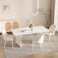 Modern 1/5/6/7 Pieces Furniture Sintered Stone Dining Set in White
