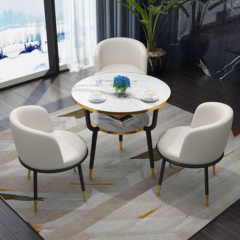 Contemporary MDF Standard Dining Table Round Shape Kitchen Dining Table with 3 Legs Base Clearhalo ' dining_table' 'Dining Tables & Seating' 'Dining Tables' 'furn' 'furn_dining_table' 'Furniture' 'furniture_dining_table' 'Kitchen & Dining Furniture' 'kitchen&dining_furn' 'kitchen' 'kitchen_dining_table' 1200x1200_eef9b99b-9409-43b4-9601-0a9fa20d8921