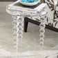 Glam 19.68" Tall 3 Legs End Table Round Acrylic Top Side Table