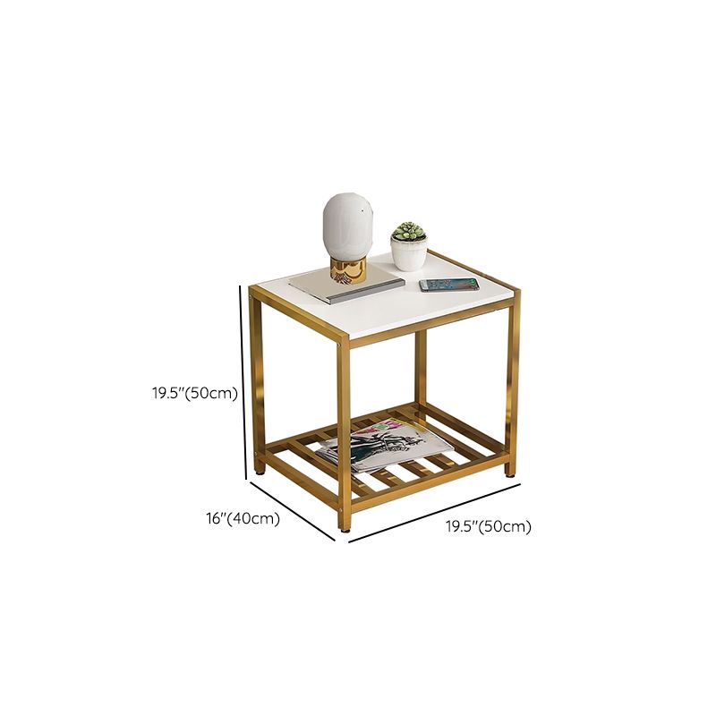 Table de chevet de table de rangement ouvert contemporain
