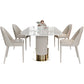 1/4/5/7 Pieces Luxury Dining Set Sintered Stone Top Dining Table with Leather Chairs Clearhalo 'Dining Room Sets' 'Dining Tables & Seating' 'dining_room_set' 'furn' 'furn_dining_room_set' 'Furniture' 'furniture_dining_room_set' 'Kitchen & Dining Furniture' 'kitchen&dining_furn' 'kitchen' 1200x1200_eefae277-418f-42a4-a377-641e1dc3309f
