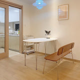 Modern White Sintered Stone Dining Table Oval Shape Standard Dining Table with 4 Legs Base Clearhalo ' dining_table' 'Dining Tables & Seating' 'Dining Tables' 'furn' 'furn_dining_table' 'Furniture' 'furniture_dining_table' 'Kitchen & Dining Furniture' 'kitchen&dining_furn' 'kitchen' 'kitchen_dining_table' 1200x1200_eefb0f09-e454-41fa-b05c-1446c01ca851