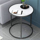 Glam Round Wooden Top End Table Steel Frame Sofa Side End Table for Living Room Clearhalo 'Coffee & Accent Tables' 'End & Side Tables' 'end_side_tables' 'furn' 'furn_end_side_tables' 'Furniture' 'Living Room Furniture' 1200x1200_eeff8d88-f64c-4d07-9d26-c48813cf8a9b