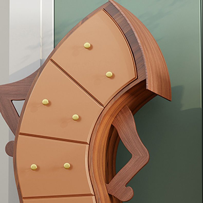 Classic Glam Dresser Manufactured Wood Storage Chest Dresser , 13.65 Inch Width Clearhalo 'Bedroom Furniture' 'Dressers & Chests' 'dressers_chests' 'furn' 'furn_dressers_chests' 'Furniture' 1200x1200_ef0119d3-2123-49b9-8eae-62ab955d5d20