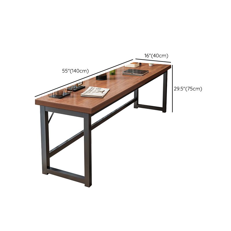 Rectangle Manufactured Wood Bistro Table Modern Pub Table with Metal Frame Clearhalo 'Bar Furniture' 'Bar Tables' 'bar_tables' 'furn' 'furn_bar_tables' 'Furniture' 'Kitchen & Dining Furniture' 1200x1200_ef02432b-c1ed-4ead-8f09-4e54fbefd2ec