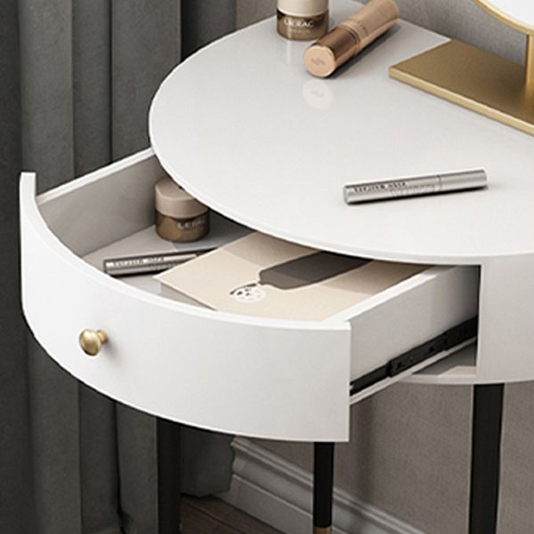 Modern Semicircle Slate Top Table Makeup Vanity with Drawers Clearhalo 'Bedroom Furniture' 'furn' 'furn_makeup_vanities' 'Furniture' 'Makeup Vanities' 'makeup_vanities' 1200x1200_ef031a82-484e-460c-b388-2b044a9b9536