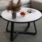 Table de cocktail ovale en pierre Glam Table de cocktail basse simple standard