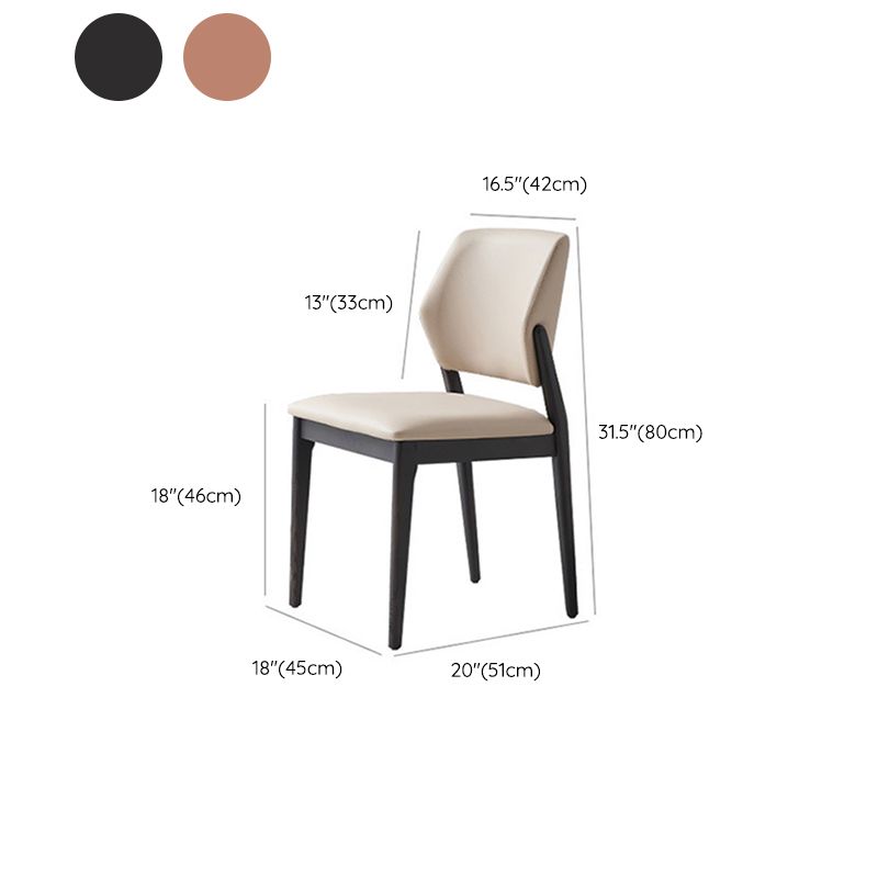 Sedia da cucina a sala da pranzo a gambe in legno massiccio sedia da pranzo