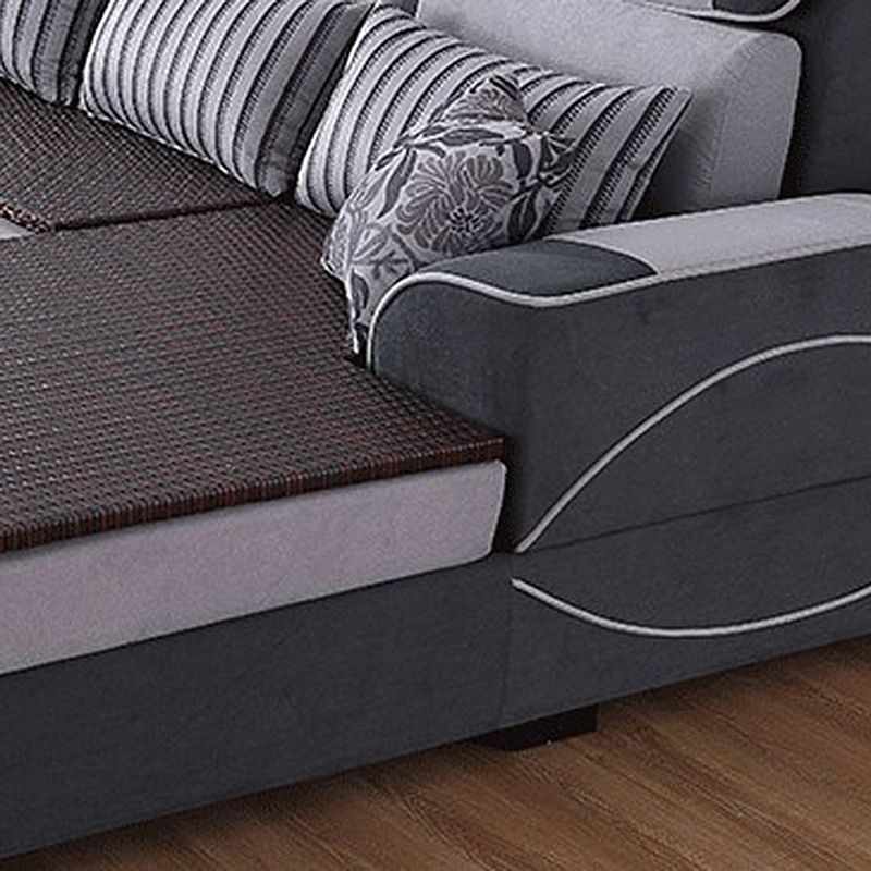 125.98" W √ó 70.87" D √ó 35.43" H High Back Square Arm Sectional with Slipcovered Clearhalo 'furn' 'furn_sectionals' 'Furniture' 'furniture_sectionals' 'Living Room Furniture' 'Sectionals' 1200x1200_ef05a6f9-b182-40c6-86aa-00eb2a48bb2c
