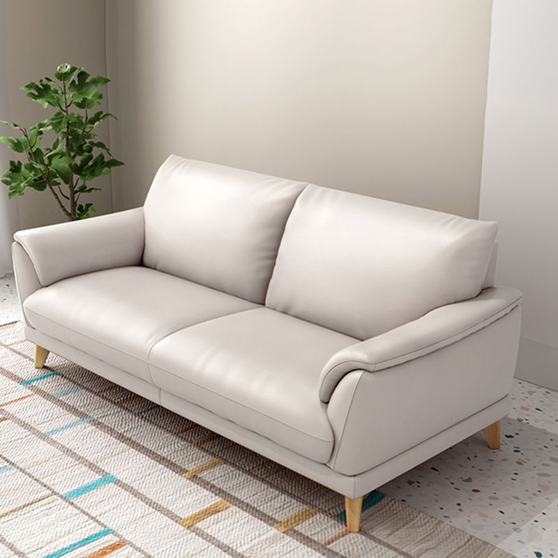 クッションソファ35.43 "d x 33.46" hリビングルーム用の枕トップアームソファー