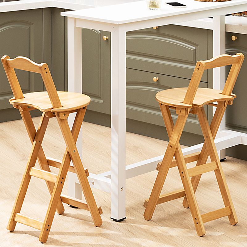 Folding Counter and Bar Stool Modern Style Wood Stool for Patio Use Clearhalo 'Bar Furniture' 'Bar Stools' 'bar_stools' 'furn' 'furn_bar_stools' 'Furniture' 'Kitchen & Dining Furniture' 1200x1200_ef05fe87-6bd4-4bff-a66e-10b19ab00ff2