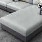 Scandinavian 4-seater Sectional with Square Arm for Living Room