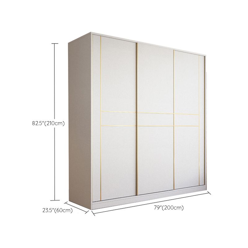 Armaia di guardaroba scorrevole con cassetto armadio del guardaroba in legno per casa