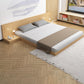 Solid Wood Platform Bed Mid-Century Modern Platform Bed Frame Mattress Included