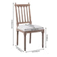Farmhouse Fabric Dining Chair 40"H Slat Back Side Chair with Wooden Base for Restaurant Clearhalo ' kitchen&dining_furn' 'Dining Chairs' 'Dining Tables & Seating' 'dining_chair' 'furn' 'furn_dining_chair' 'Furniture' 'furniture_dining_chair' 'Kitchen & Dining Furniture' 'kitchen' 1200x1200_ef0735ce-1dad-4422-b30c-5ca4ce759456