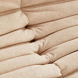 Modern Tufted Cushions Armless Living Room Wooden Standard Seating