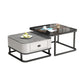 Square Coffee Table Frame Glass Top Coffee Table with Metal Legs Clearhalo 'Coffee & Accent Tables' 'Coffee Tables' 'coffee_tables' 'furn' 'furn_coffee_tables' 'Furniture' 'Living Room Furniture' 1200x1200_ef0c2ade-81d2-4c48-8cbb-1ef742d3af46