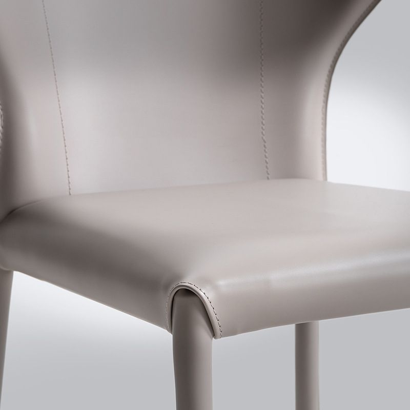 Saddle Leather Designer Style Home Side Chair Matte Finish Wingback Dining Chair Clearhalo ' kitchen&dining_furn' 'Dining Chairs' 'Dining Tables & Seating' 'dining_chair' 'furn' 'furn_dining_chair' 'Furniture' 'furniture_dining_chair' 'Kitchen & Dining Furniture' 'kitchen' 1200x1200_ef0ceae4-6e45-4422-b991-2971458254e6
