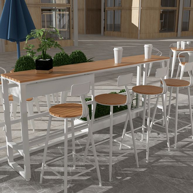 Modern Rectangle Table Dining Bar Counter Table for Kitchen with Metal Legs Clearhalo 'Bar Furniture' 'Bar Tables' 'bar_tables' 'furn' 'furn_bar_tables' 'Furniture' 'furniture_bar_tables' 'Kitchen & Dining Furniture' 1200x1200_ef0de8ca-8de9-401b-8322-5f01695da501